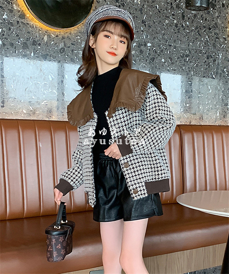 コート キッズ 子供服 女の子 秋服 トップス アウター ジャケット パーカー チェック柄 韓国子供服 ジュニア 子供コート おしゃれ 可愛い  カジュアル 女児 新品 :y459247:アユストア - 通販 - Yahoo!ショッピング