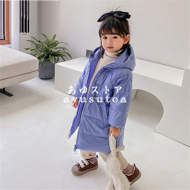 中綿コート キッズ 子供服 女の子 冬服 アウター ダウン風コート 中綿ジャケット ロングコート パーカー フード付き 韓国子供服 ベビー 暖かい  おしゃれ 可愛い :y459381:アユストア - 通販 - Yahoo!ショッピング