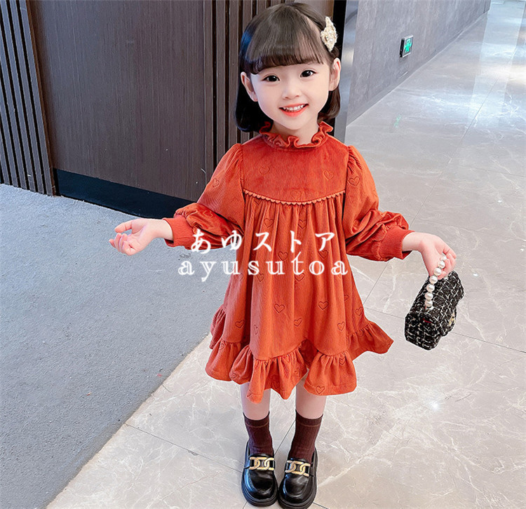 ワンピース キッズ 裏起毛 子供服 女の子 秋冬 長袖ワンピース 韓国子供服 ベビー服 子供ドレス 結婚式 誕生日 七五三 お姫様 女児 暖かい  おしゃれ 可愛い 新品 :y459645:アユストア - 通販 - Yahoo!ショッピング