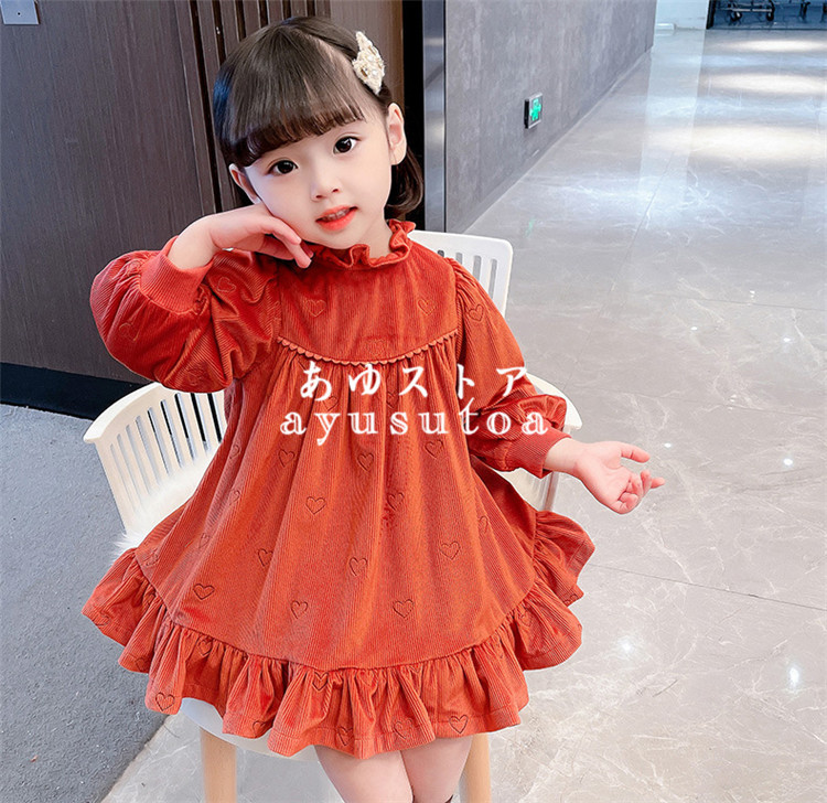 ワンピース キッズ 裏起毛 子供服 女の子 秋冬 長袖ワンピース 韓国子供服 ベビー服 子供ドレス 結婚式 誕生日 七五三 お姫様 女児 暖かい  おしゃれ 可愛い 新品 :y459645:アユストア - 通販 - Yahoo!ショッピング