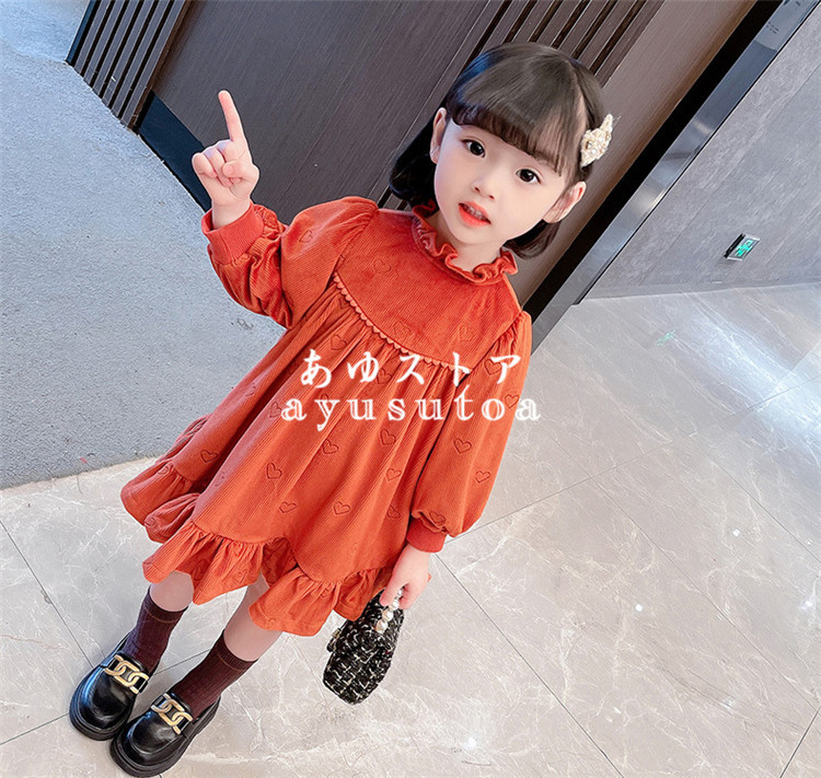 ワンピース キッズ 裏起毛 子供服 女の子 秋冬 長袖ワンピース 韓国子供服 ベビー服 子供ドレス 結婚式 誕生日 七五三 お姫様 女児 暖かい  おしゃれ 可愛い 新品 :y459645:アユストア - 通販 - Yahoo!ショッピング