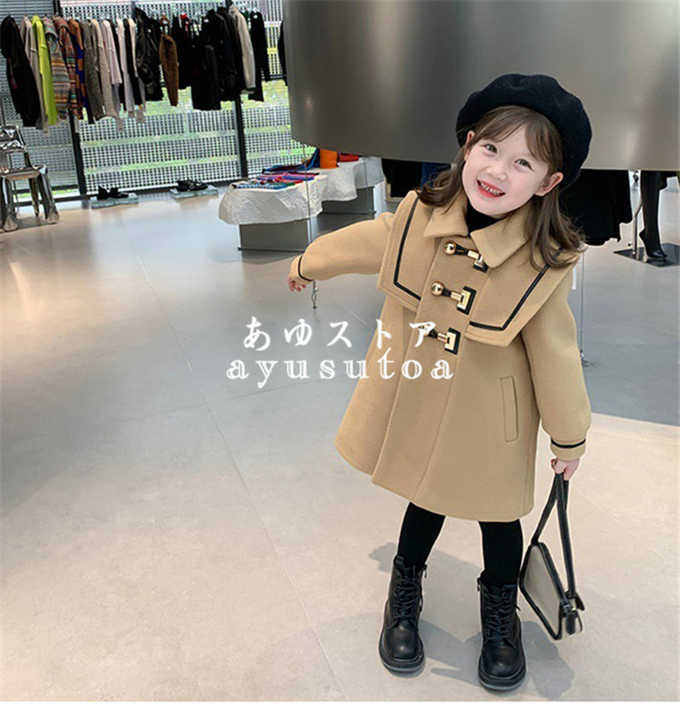 ロングコート キッズ 子供服 女の子 冬服 トレンチコート アウター ジャケット チュニック 韓国子供服 ベビー服 赤ちゃん 子供コート 暖かい  おしゃれ 可愛い :y459688:アユストア - 通販 - Yahoo!ショッピング