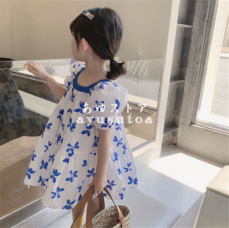 ワンピース キッズ 夏服 子供服 女の子 半袖ワンピース 花柄ワンピース 韓国子供服 ベビー服 子供ドレス 結婚式 お姫様 誕生日 七五三 おしゃれ  可愛い 新品 :y750525:アユストア - 通販 - Yahoo!ショッピング