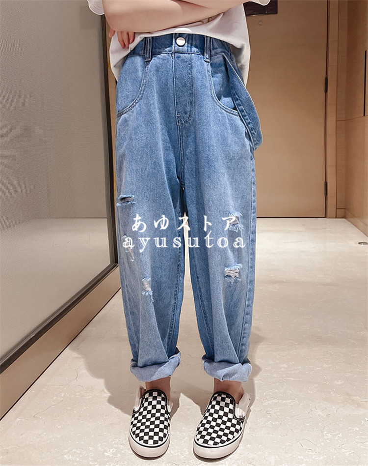 子供服 デニムパンツ キッズ 女の子 ロングパンツ 春夏秋 長ズボン ボトムス ジーンズ ストレッチパンツ 韓国子供服 ベビー服 ジュニア おしゃれ  可愛い 新品 :y750578:アユストア - 通販 - Yahoo!ショッピング