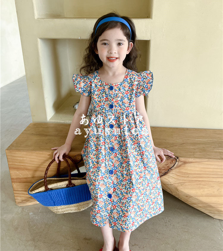 子供服 ワンピース キッズ 夏 女の子 花柄ワンピース 韓国子供服 ...