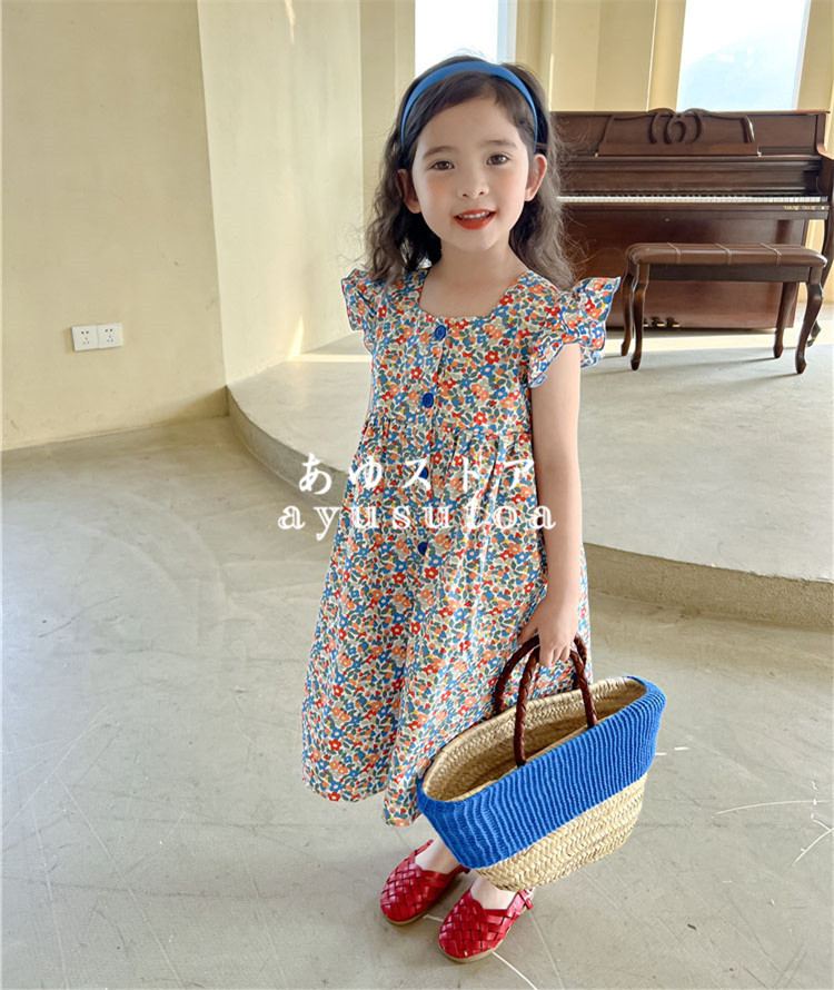 子供服 ワンピース キッズ 夏 女の子 花柄ワンピース 韓国子供服 ...