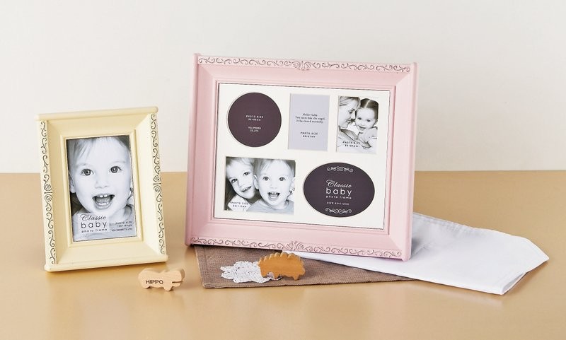 フォトフレーム クラシック ベビー ポストカード（アイボリー） 壁掛け
