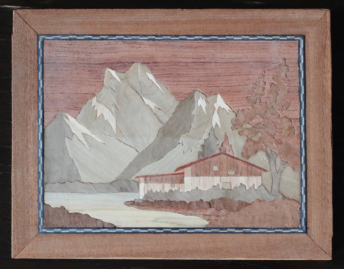 木の絵画 ウッドアート 季節のお花 もみの木 アトリエやしろ