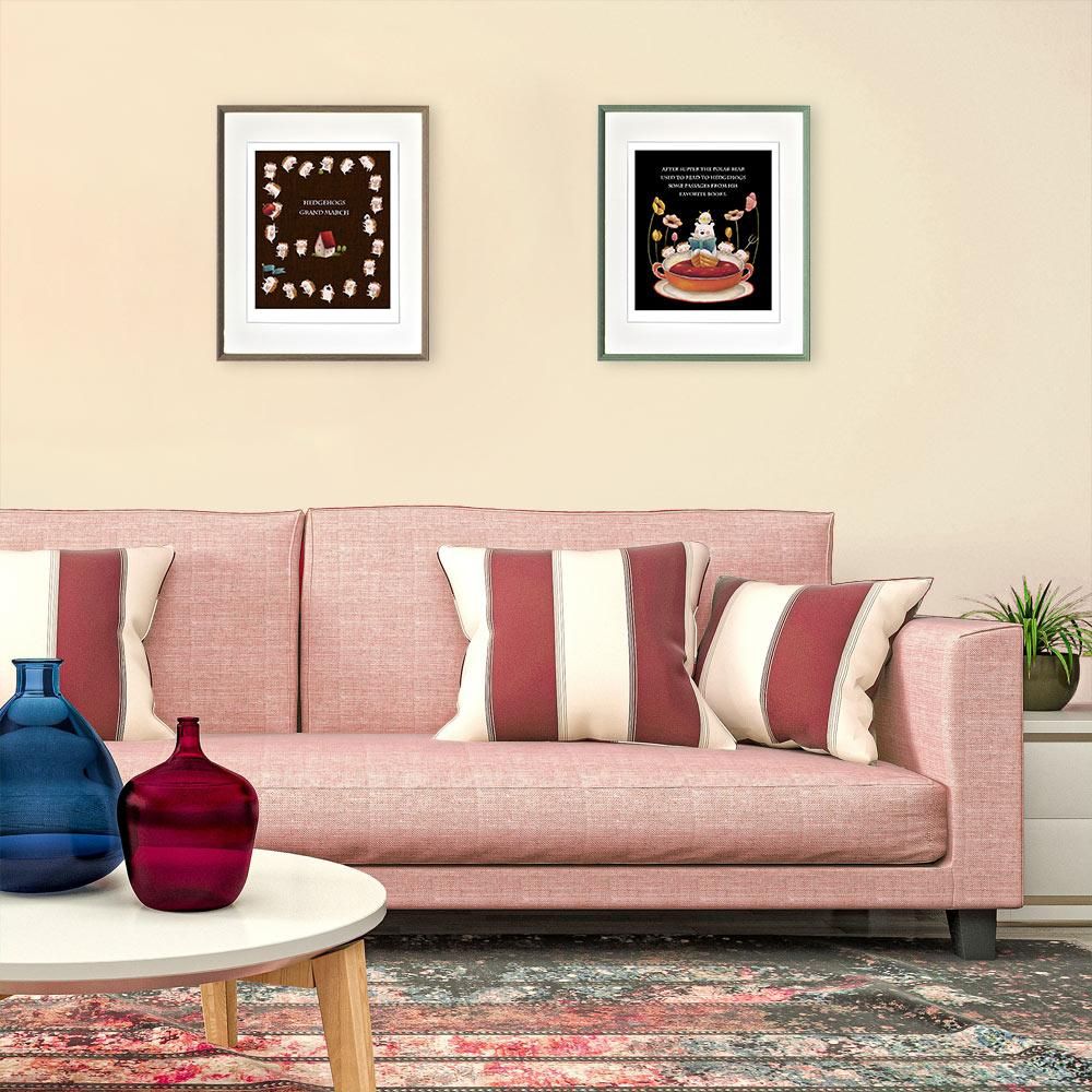 絵画 やぶがみ ようこ クロワッサン インテリア 壁 に飾る絵 リビング 玄関 ギフト 御祝 贈り物 おしゃれ 壁掛け_1