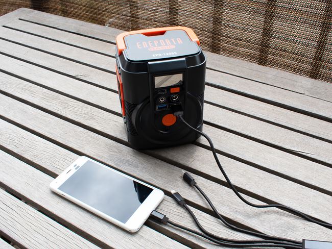 簡単ポータブル電源 ソーラーパネルセット ENEPORTA Basic EPB-120SS
