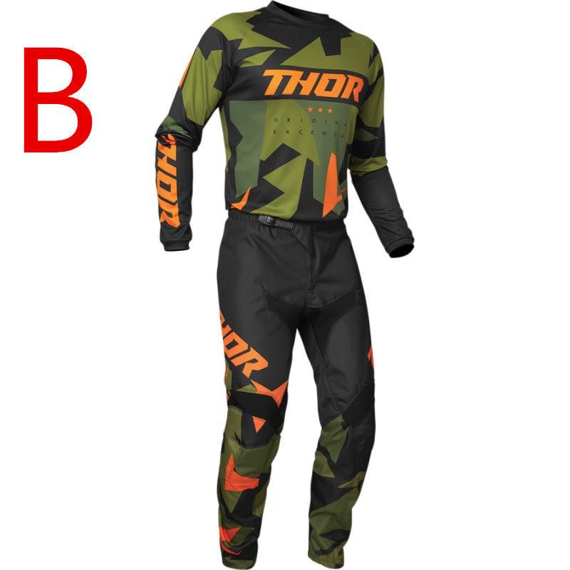 2021 オフロード モトクロス 上下セット ジャージ Tシャツ パンツ 春