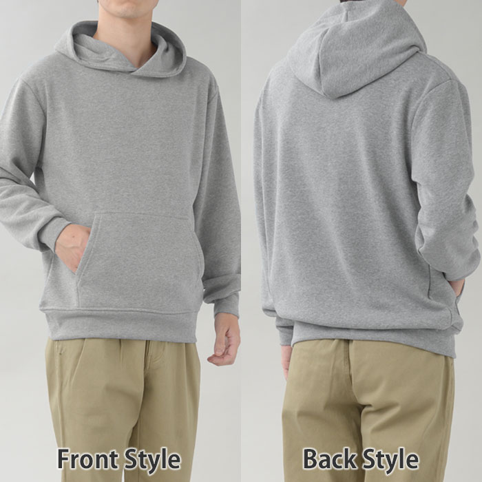 大きいサイズ プルオーバーパーカー 裏起毛 メンズ カジュアル