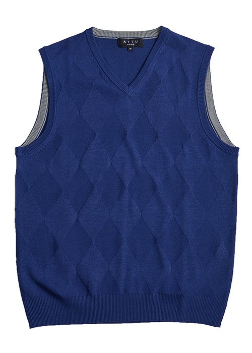 ニットベスト メンズ Vネック ウォッシャブル 洗える ビジネス