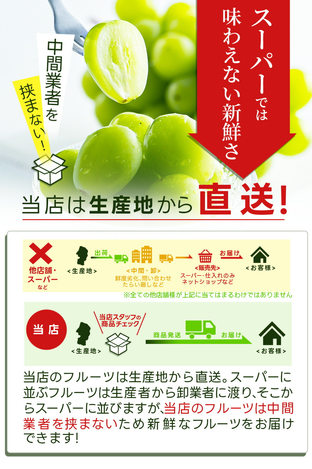 ぶどう 秀品 シャインマスカット 2房 (約9...の詳細画像4
