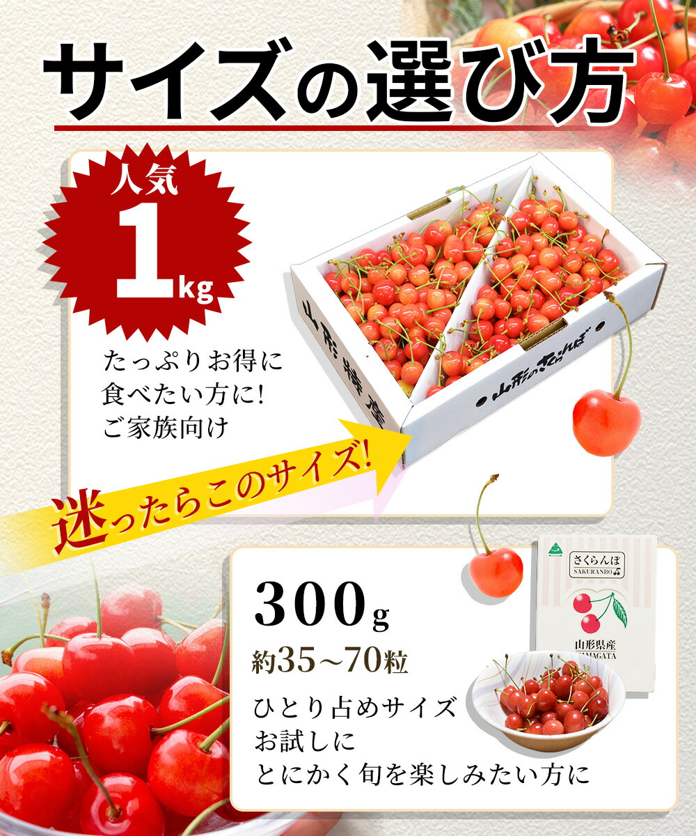 豊作セール34%OFF】 さくらんぼ 佐藤錦 or 紅秀峰 1kg 自宅用 訳あり