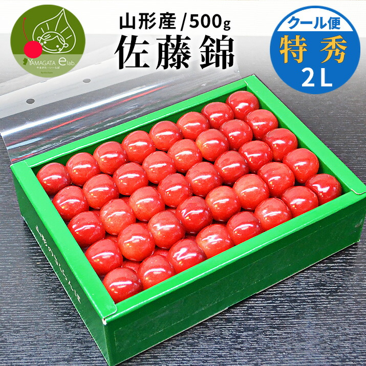 さくらんぼ 佐藤錦 or 紅秀峰 500g 特秀品 鏡詰め ギフト 贈答 2L