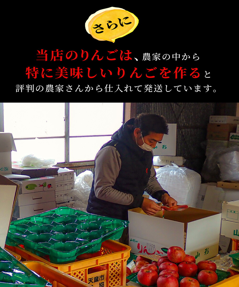 りんご はるか 2kg 5〜8玉前後 蜜入り 山形県産 自家用 黄色 リンゴ