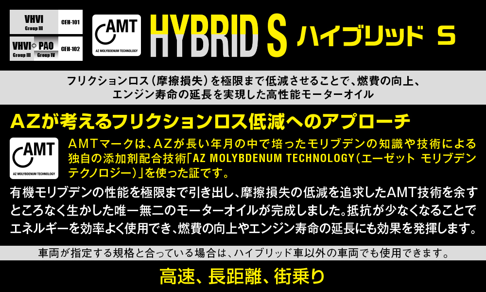 車用エンジンオイル ハイブリッド