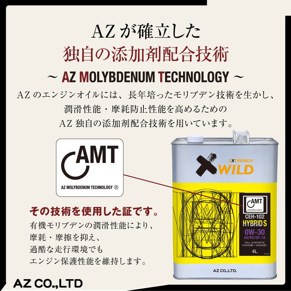 エーゼット AZ エンジンオイル 20L 0W-30 SP/GF-6A ガソリン車用 (CEH