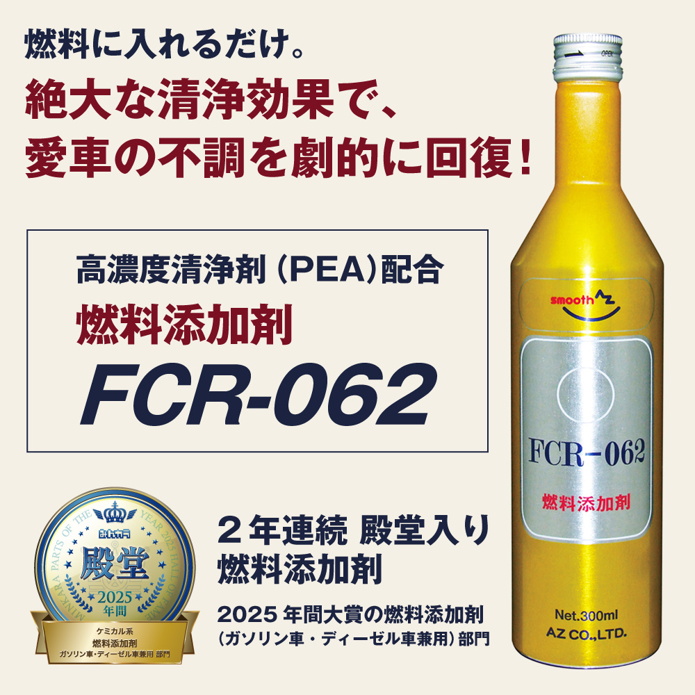 エーゼット (メール便で送料無料)AZ FCR-062 燃料添加剤 100ml×10本