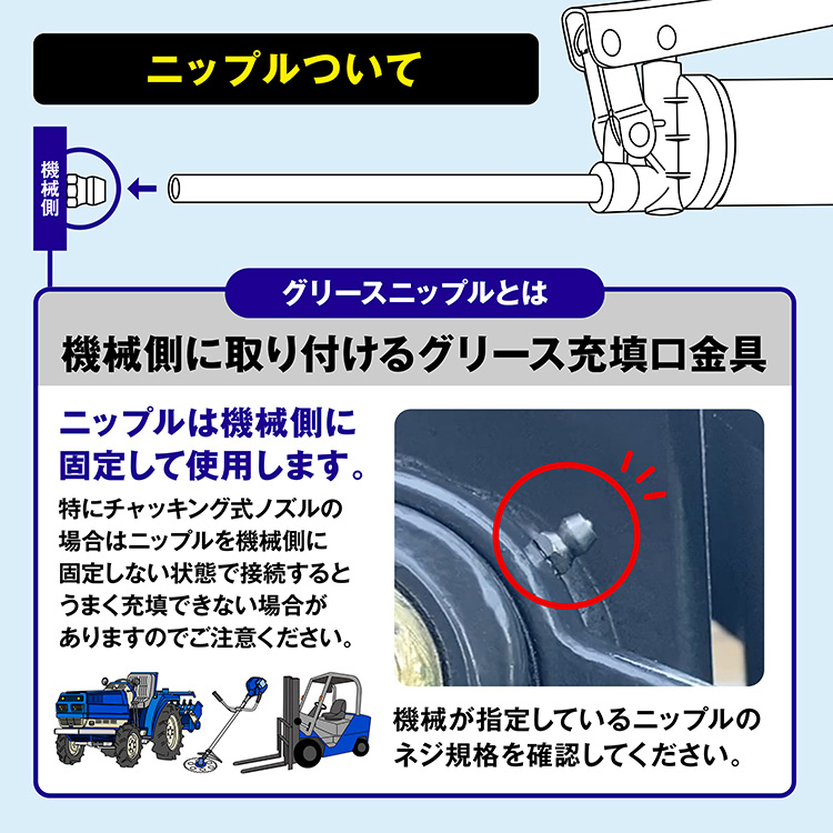 (郵送で送料無料)AZ グリース ニップル 真鍮 <3個入> 刈払機用 8×P1.25 BP 関連画像2