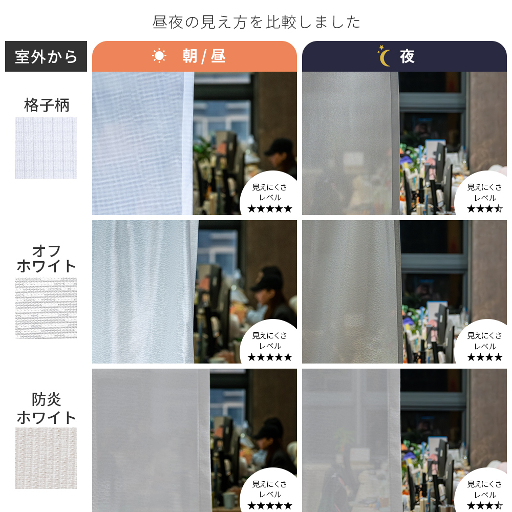 レースカーテン 2枚組 幅150 カーテン レ...の詳細画像5