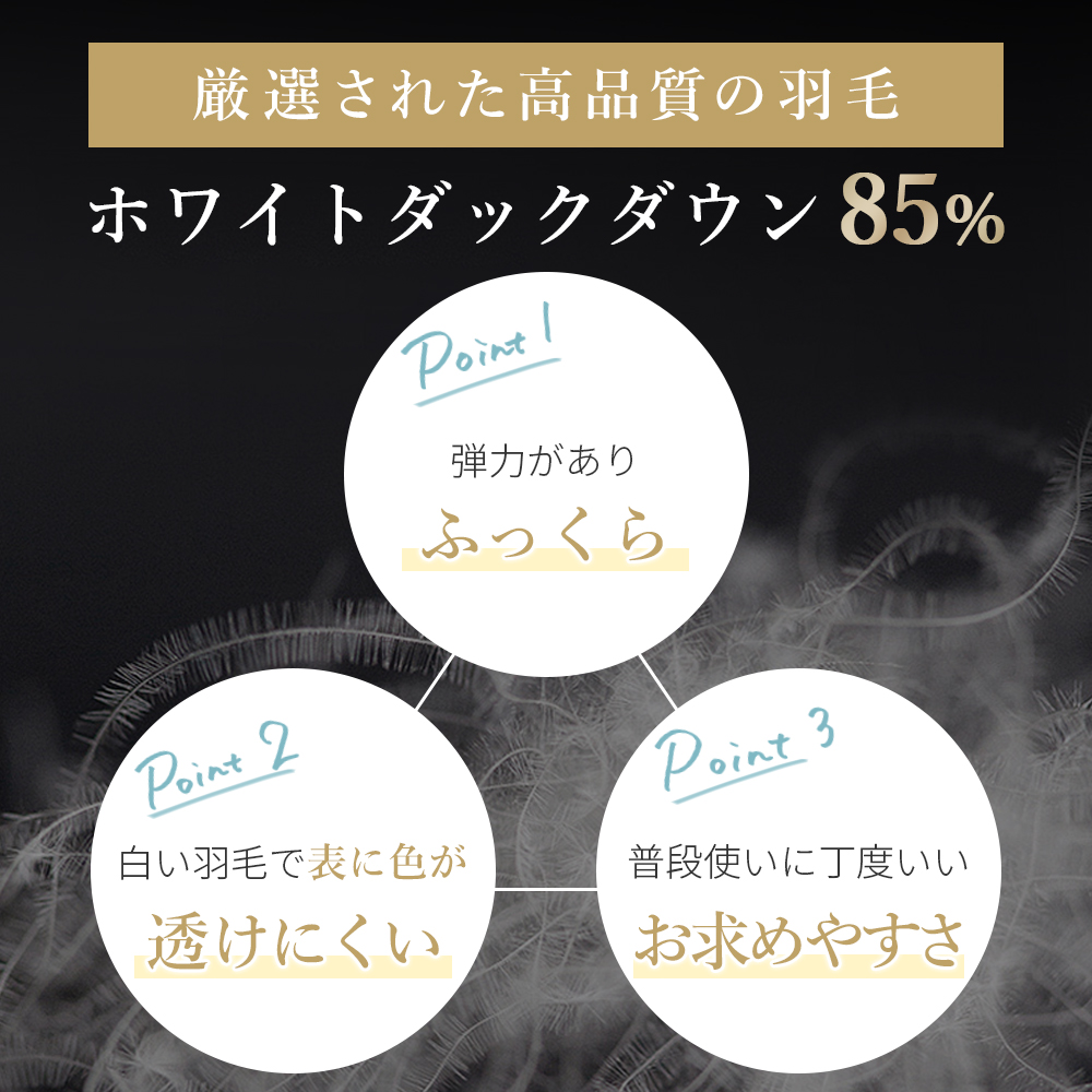 羽毛布団 シングル 掛け布団 冬 羽毛ふとん 布団 かけふとん 冬用 ホワイトダックダウン 掛布団 羽毛掛け布団 オールシーズン 羽根布団 抗菌 消臭 防ダニ加工 | AIFY | 07