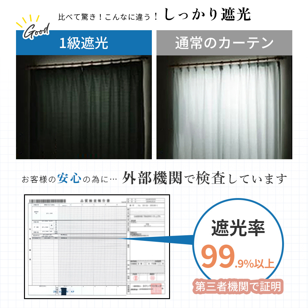 カーテン 4枚セット カーテン 遮光 遮光カー...の詳細画像5