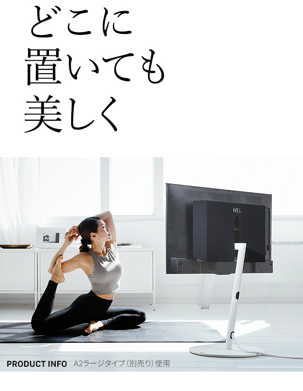 EQUALS WALLインテリアテレビスタンドA2ロー・ハイタイプ対応