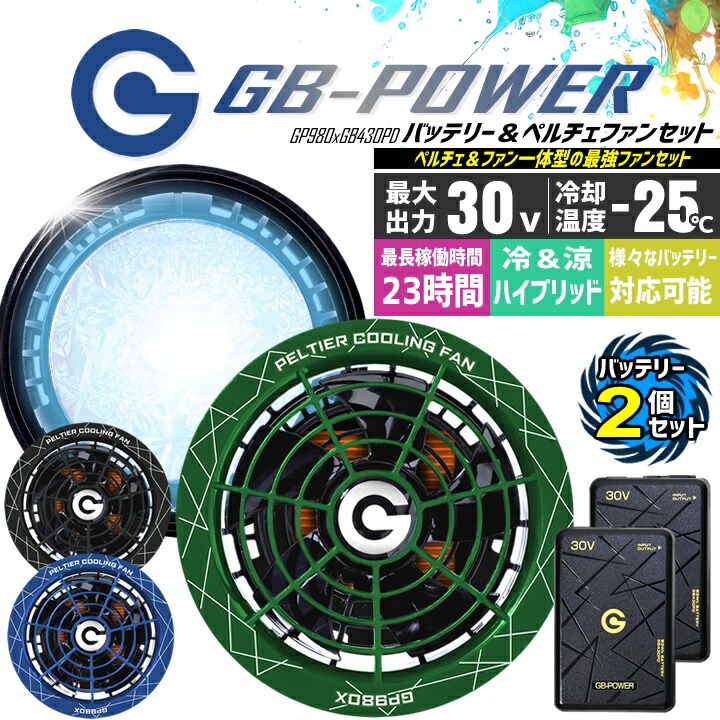 長信ジャパン GB-POWER GPP980 ペルティエ冷却ファン 2個セット 即日発送】長信ジャパン 冷却ペルチェファン（30V ペルチェファン1