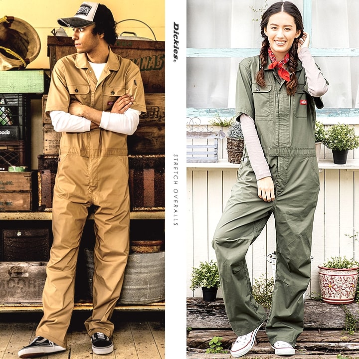 ディッキーズ つなぎ 半袖 ストレッチ ジャンプスーツ D-749 作業服 作業着 Dickies｜azumanet2014｜16