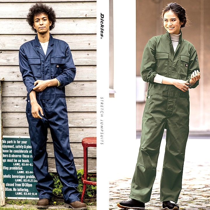 Dickies ディッキーズ つなぎ ストレッチ ジャンプスーツ D-766