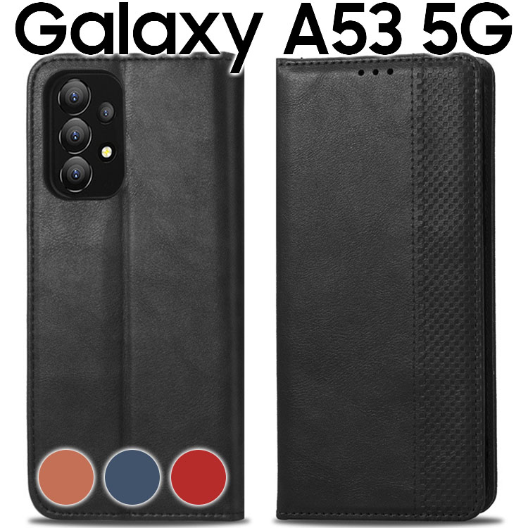 Galaxy A53 5G チェックライン手帳ケース