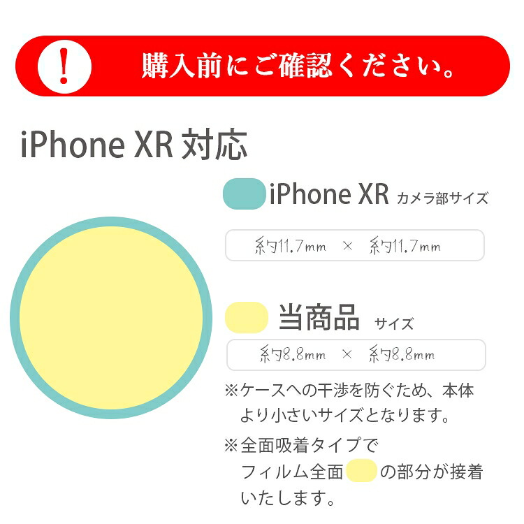 iPhoneXR カメラ フィルム アイフォンXR 保護