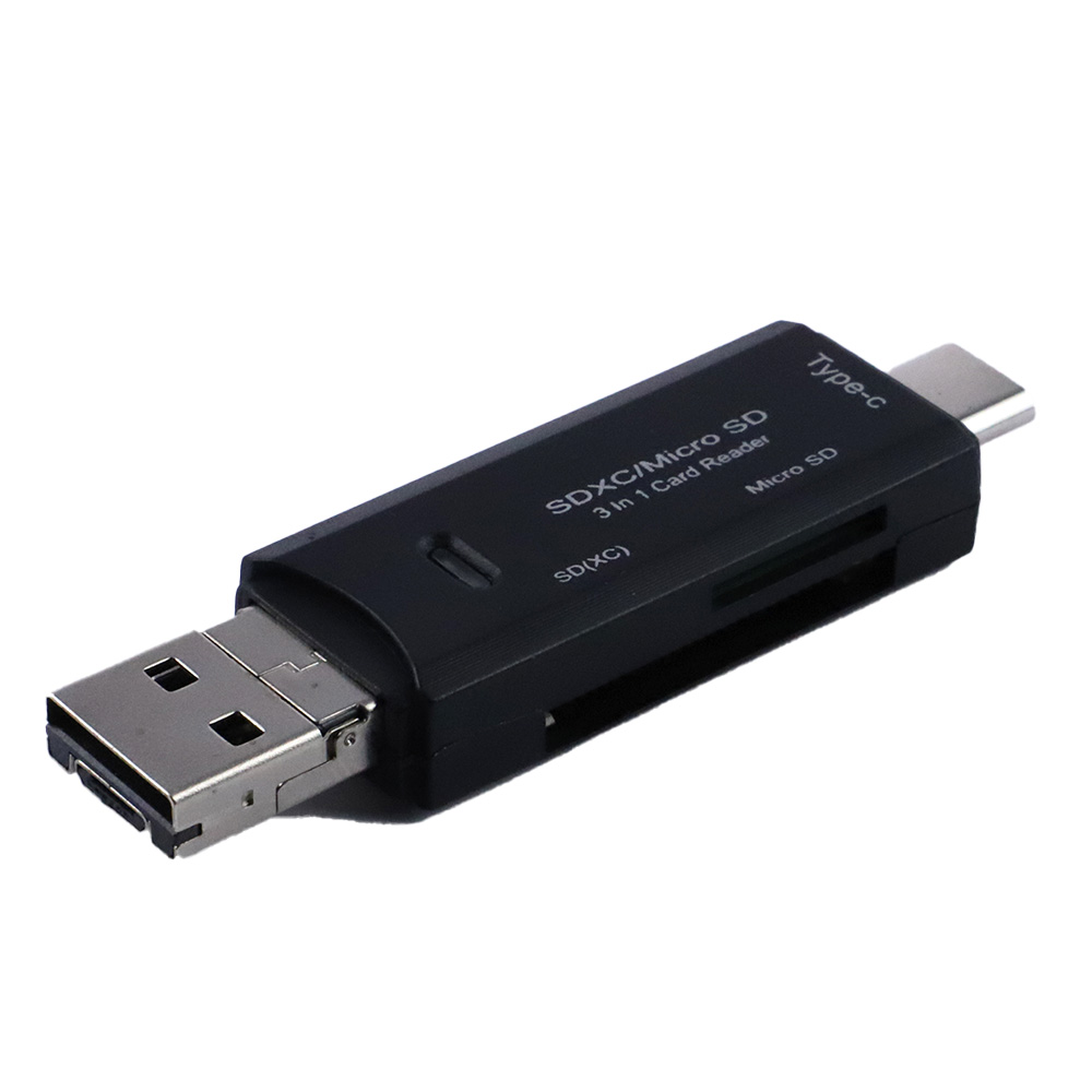 type-C/microUSB/USBに対応microSD/SD 読み込み可能なカードリーダー｜azumark｜02