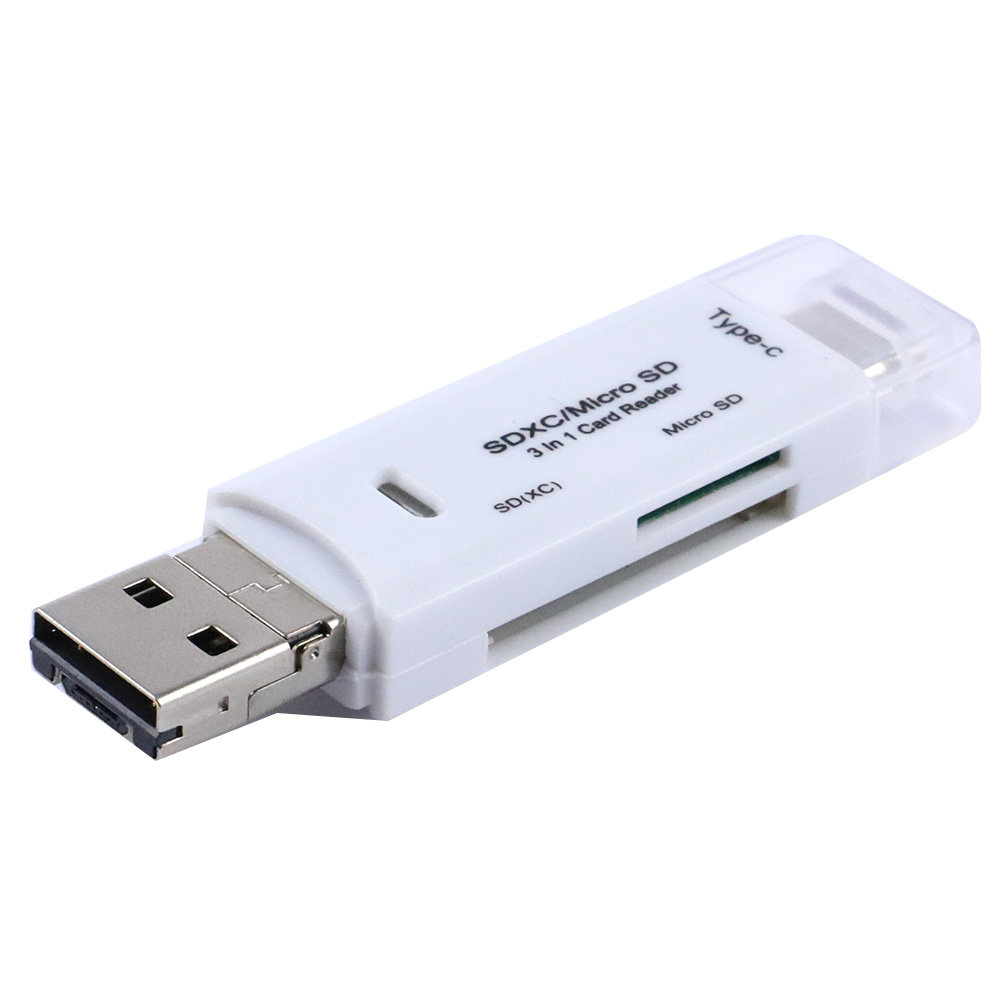type-C/microUSB/USBに対応microSD/SD 読み込み可能なカードリーダー｜azumark｜03