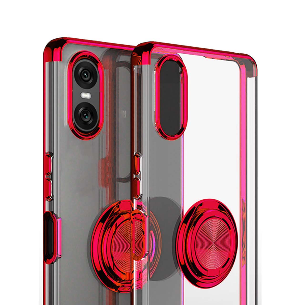 Sony XPERIA 10 Ⅵ SIMフリー【スマホリング付き】 Xperia 10 VI ケース スマホリング 付き 耐衝撃 薄型 ソフト