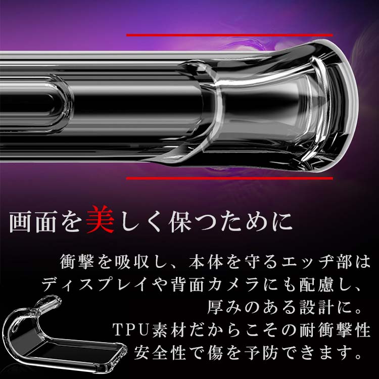  Xperia 10 VII 耐衝撃クリアソフトケース