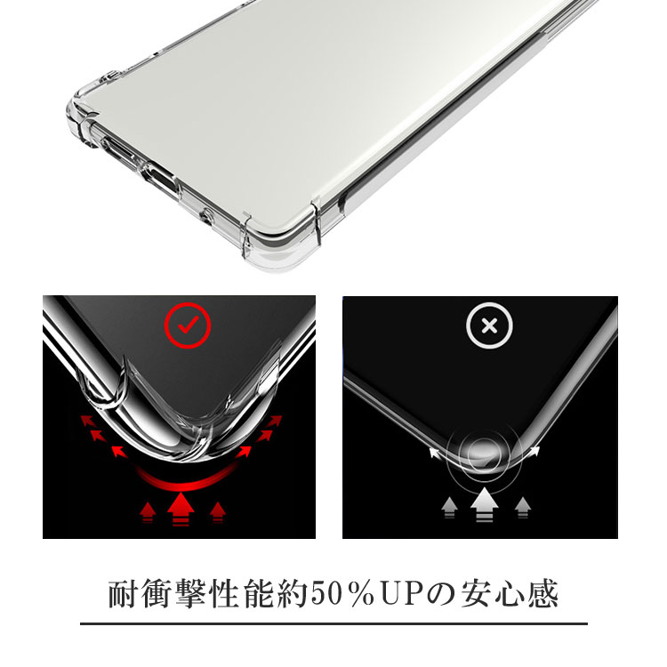 Xperia1 II 耐衝撃クリアソフトケース