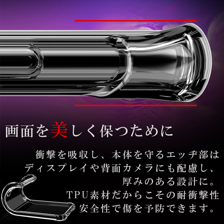 Xperia1 II 耐衝撃クリアソフトケース