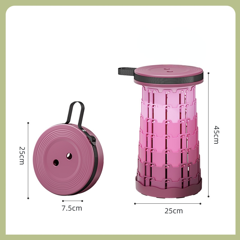 伸縮スツール 折り畳み椅子 ポータブルスツール コンパクト軽量