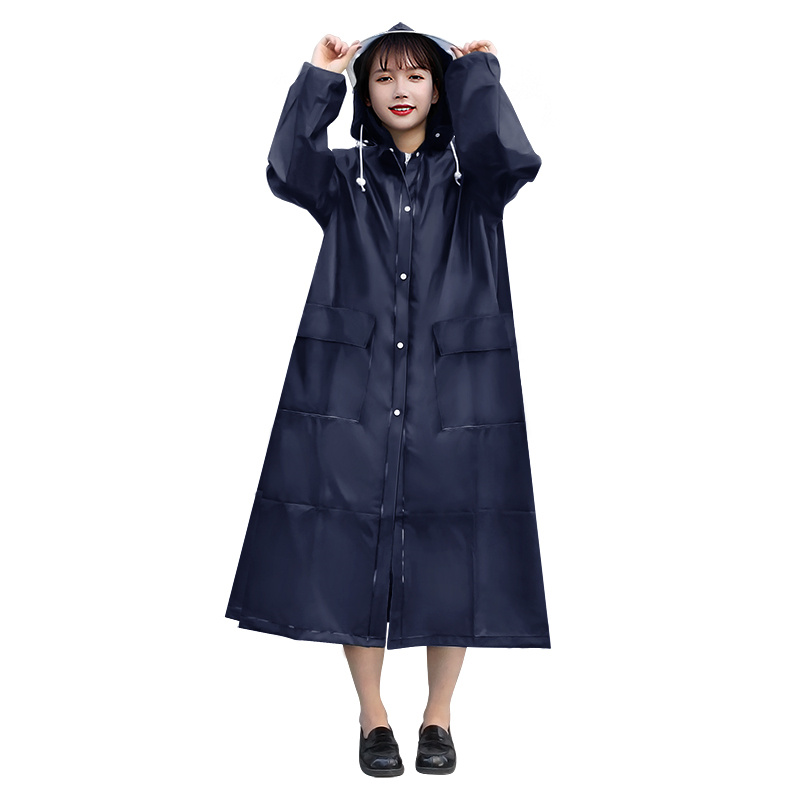 最大50％オフ！ 超撥水 RAINCOAT ポンチョ レインコート 自転車 青