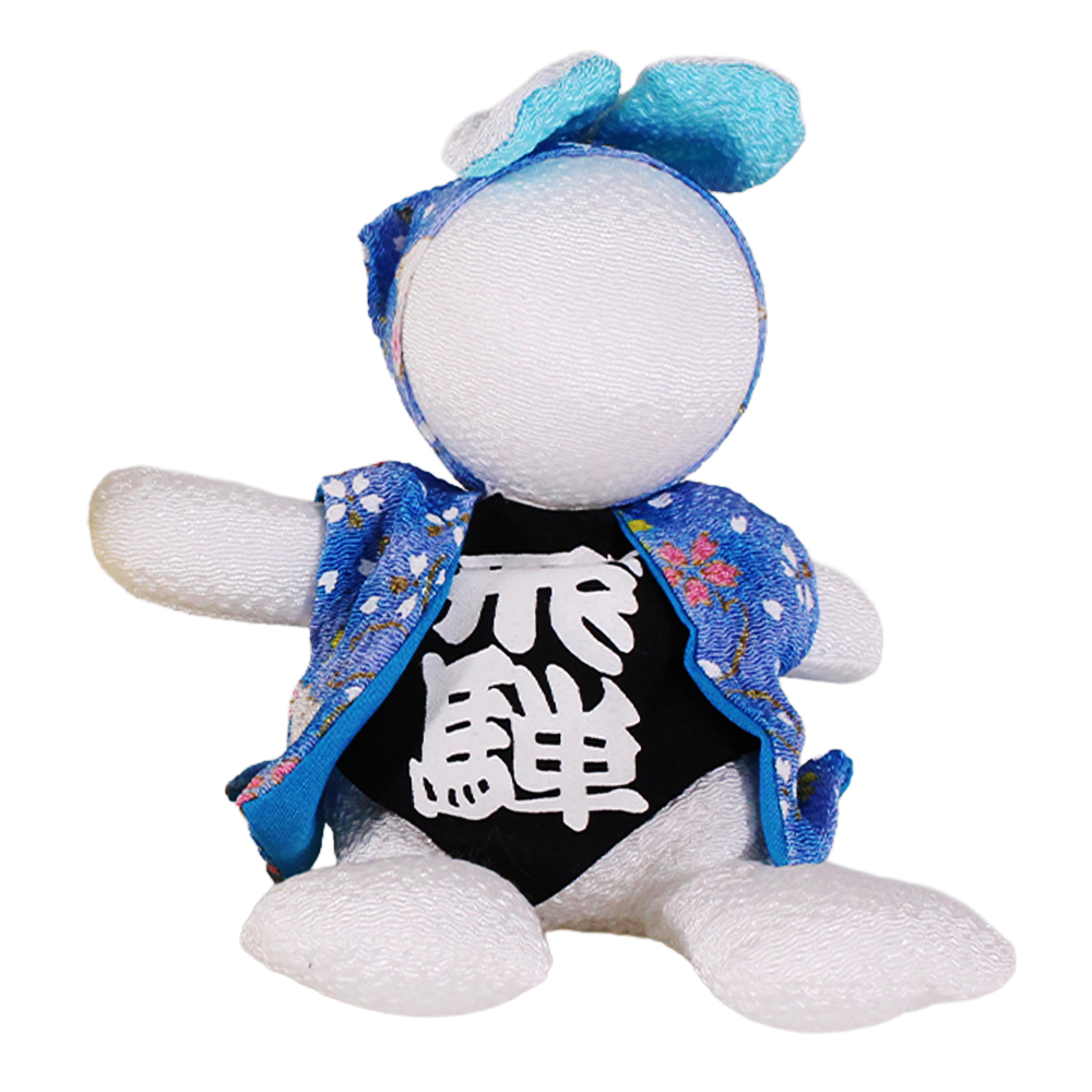 ポストカードサイズ 光のエネルギーを抱く金運の福兎 月兎 No.