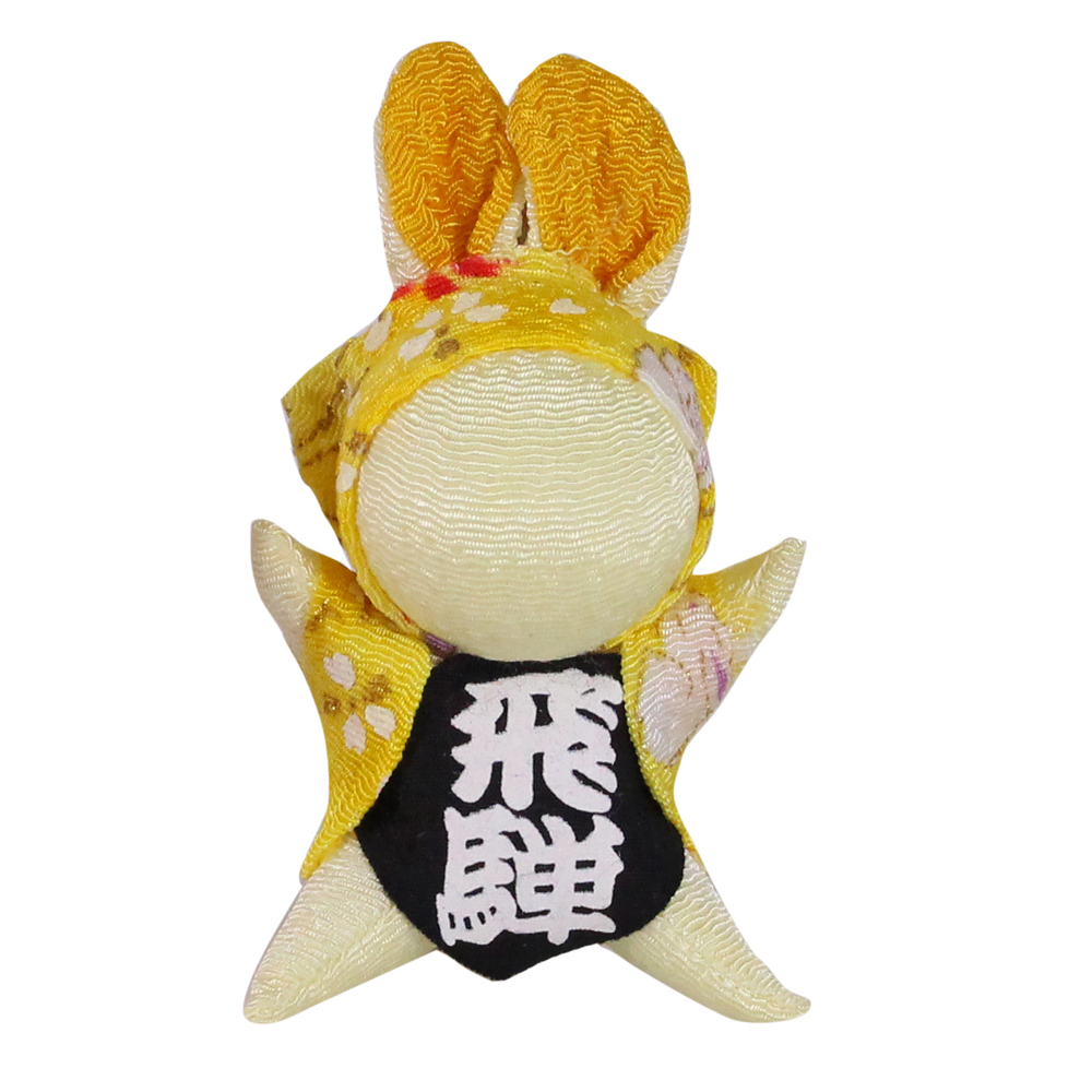 数量限定 福うさぎ スタンドクリップ 全3種(青・黄・ピンク) さるぼぼ