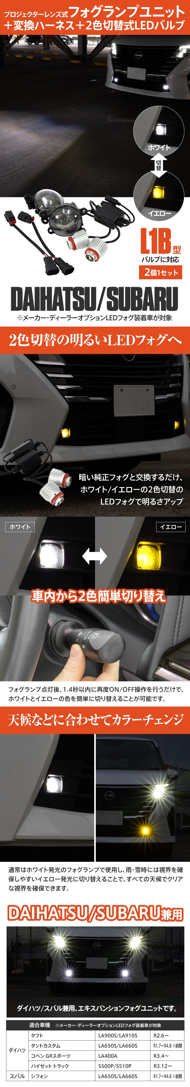 AZ) ダイハツ ハイゼットトラック S500P S510P フォグランプ