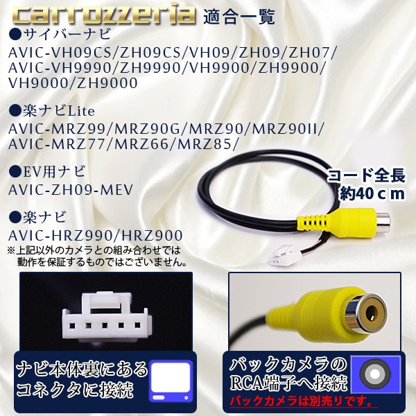 (AZ) カロッツェリア RD-C100 互換品 バックカメラ配線 サイバー 