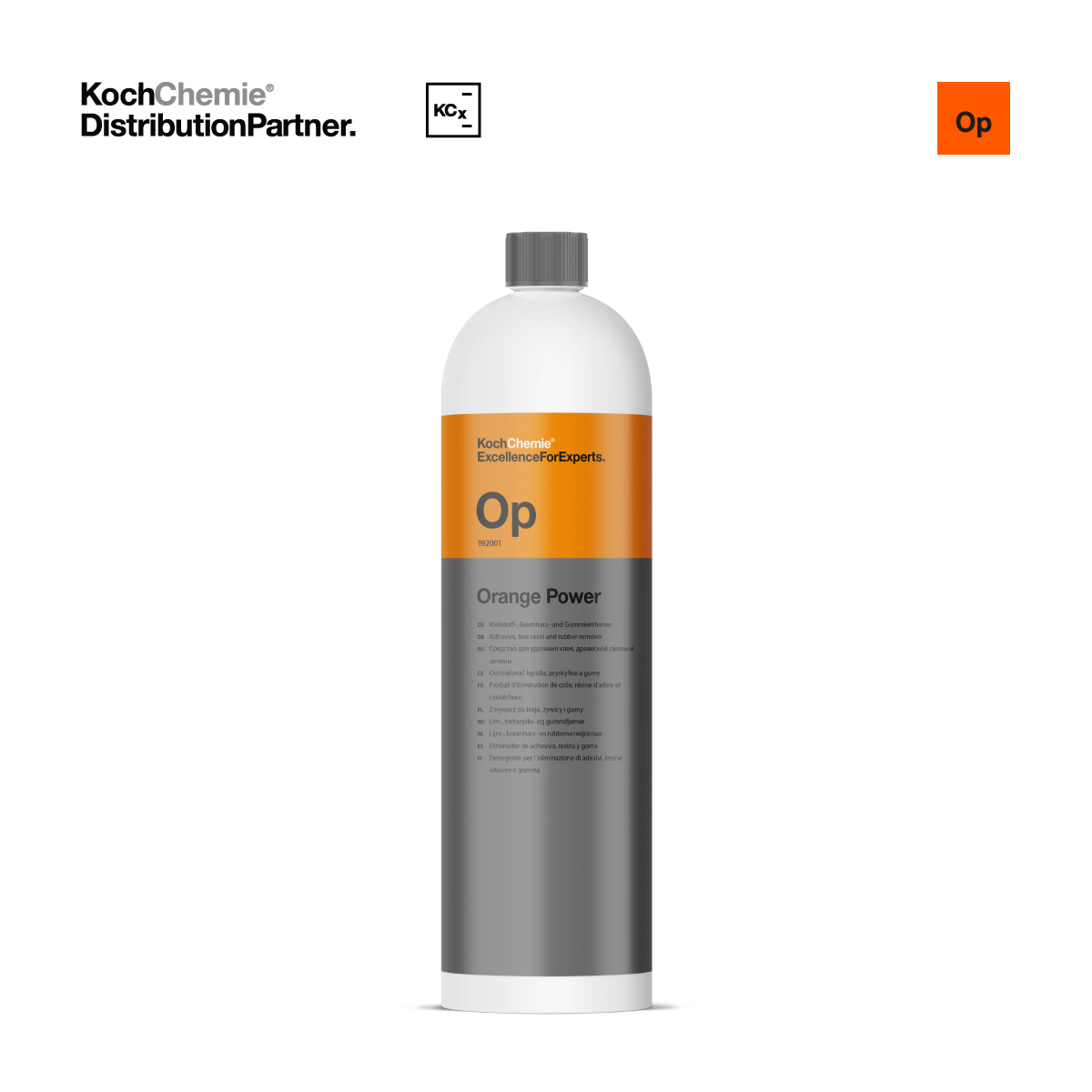 KochChemie オレンジパワー OP 1L コケミ 業務用 プロ用 泡洗車 カーケア リムーバー ラベル剥がし チューインガム除去 アズーリ | 
