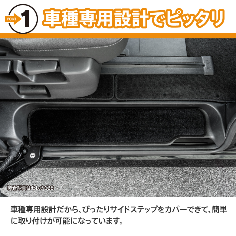 楽天市場】新型 セレナ C28 フロアマット ラゲッジマット 3D