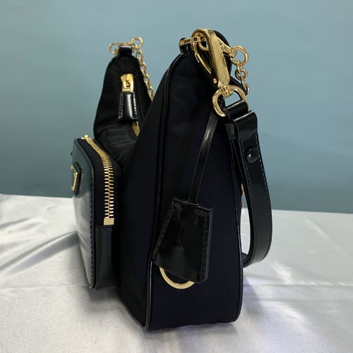 PRADA（プラダ） 爆買 バッグ Re-Nylon ブラッシュドレザー ミニバッグ