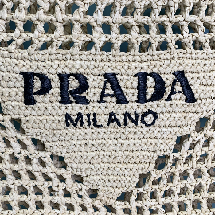 【即発】PRADA クロシェ トートバッグ 1BG3932A2T PRADA プラダ クロシェ トートバッグ レディース ナチュラル